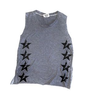 firehouse muscle tee with lighting bolt stars